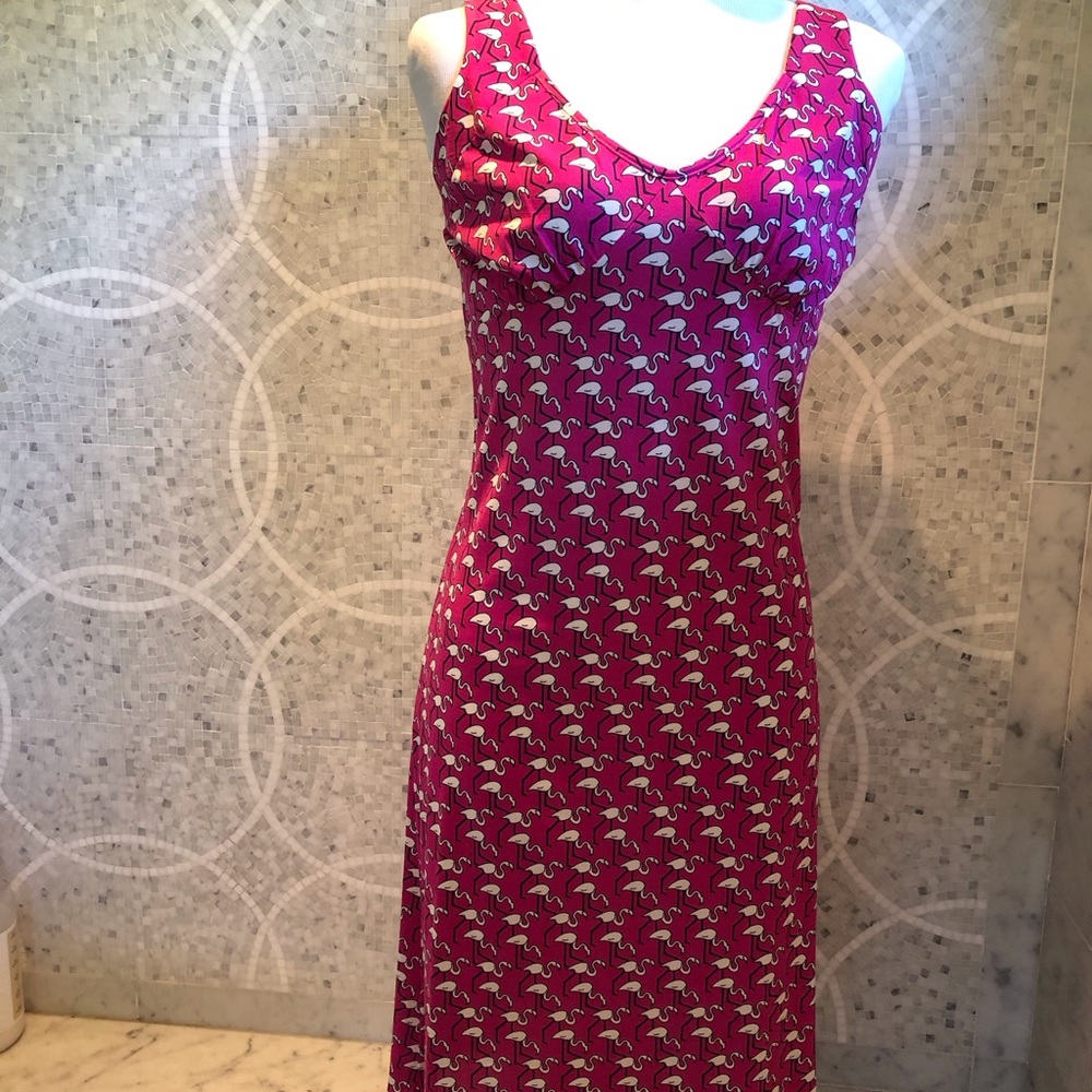 Herion Italian Silk Ostrich Dress